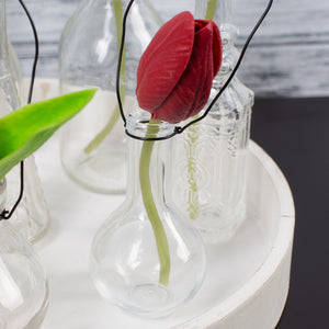 Richland Dainty Hanging Glass Vase Set of 12
