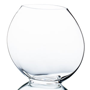 Round Glass Vase 10in