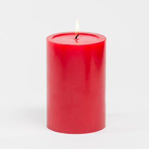 Richland 4" x 6" Red Pillar Candle