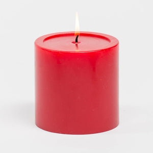 richland 4 x 4 red pillar candle