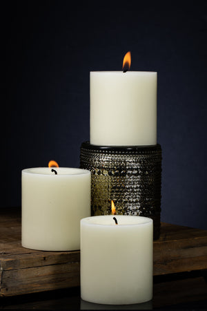 Richland Pillar Candles 3"x3" Light Ivory