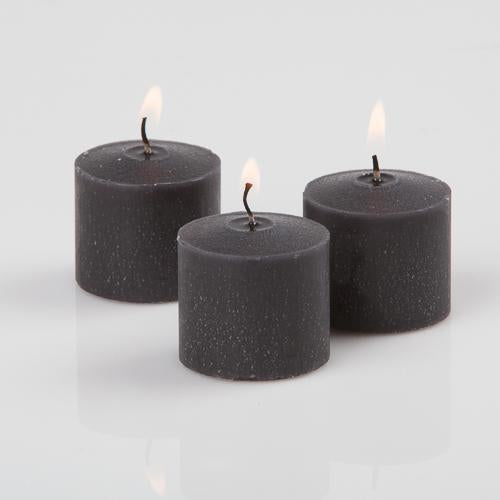 Richland Votive Candles Unscented Black 10 Hour Set of 12