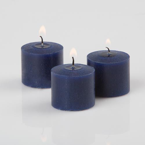 Richland Votive Candles Unscented Navy Blue 10 Hour Set of 72