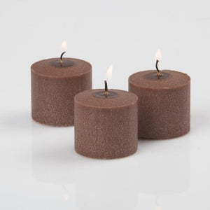 richland votive candles brown cinnamon bun scented 10 hour set of 12