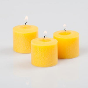 richland votive candles yellow lemon meringue scented 10 hour set of 144