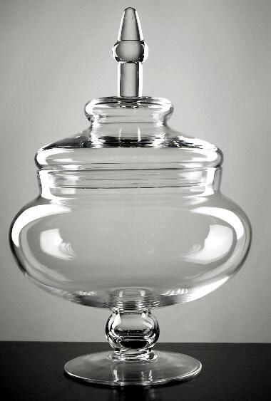 Glass Apothecary Jar 14 by Quick Candles