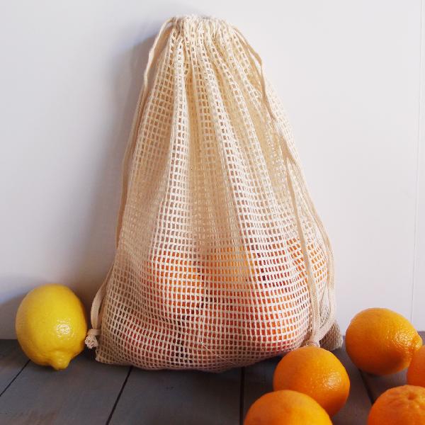 Richland Natural Cotton Net Bag 10" x 12" Pack of 12