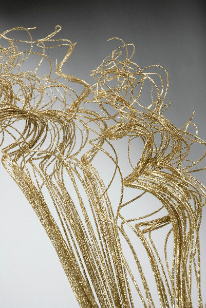 Natural Curly Ting GOLD SPARKLE  (32 stems) 27"