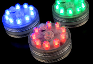 3 Acolyte Submersible Sumix 9 Vase & Centerpiece LED Lights  - Multi Color (Pack of 3)