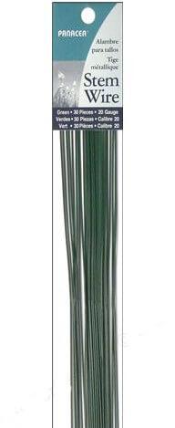 10/20/30pcs 2mm 40cm Floral Stem Wire Dark Green for Florist