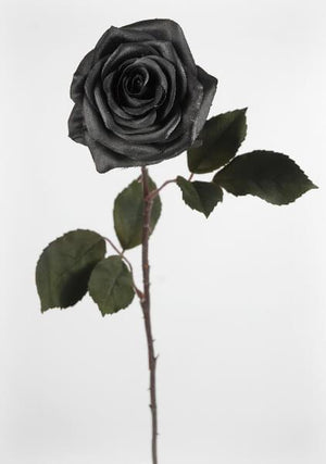 black silk roses