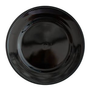 richland beaded charger plate 13 black set of 12