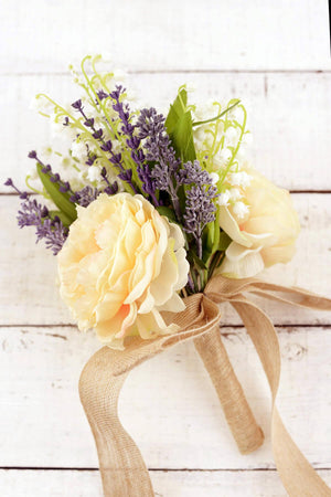 ranunculus lavender silk bouquet