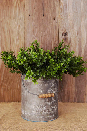 6 artificial boxwood sprays green 18in