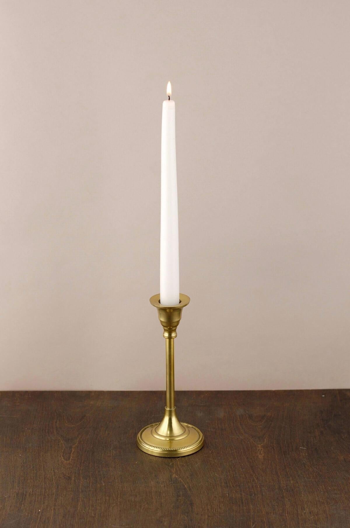 Taper Candle Holder 7" Gold