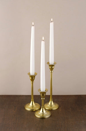 Taper Candle Holders  Gold 9in