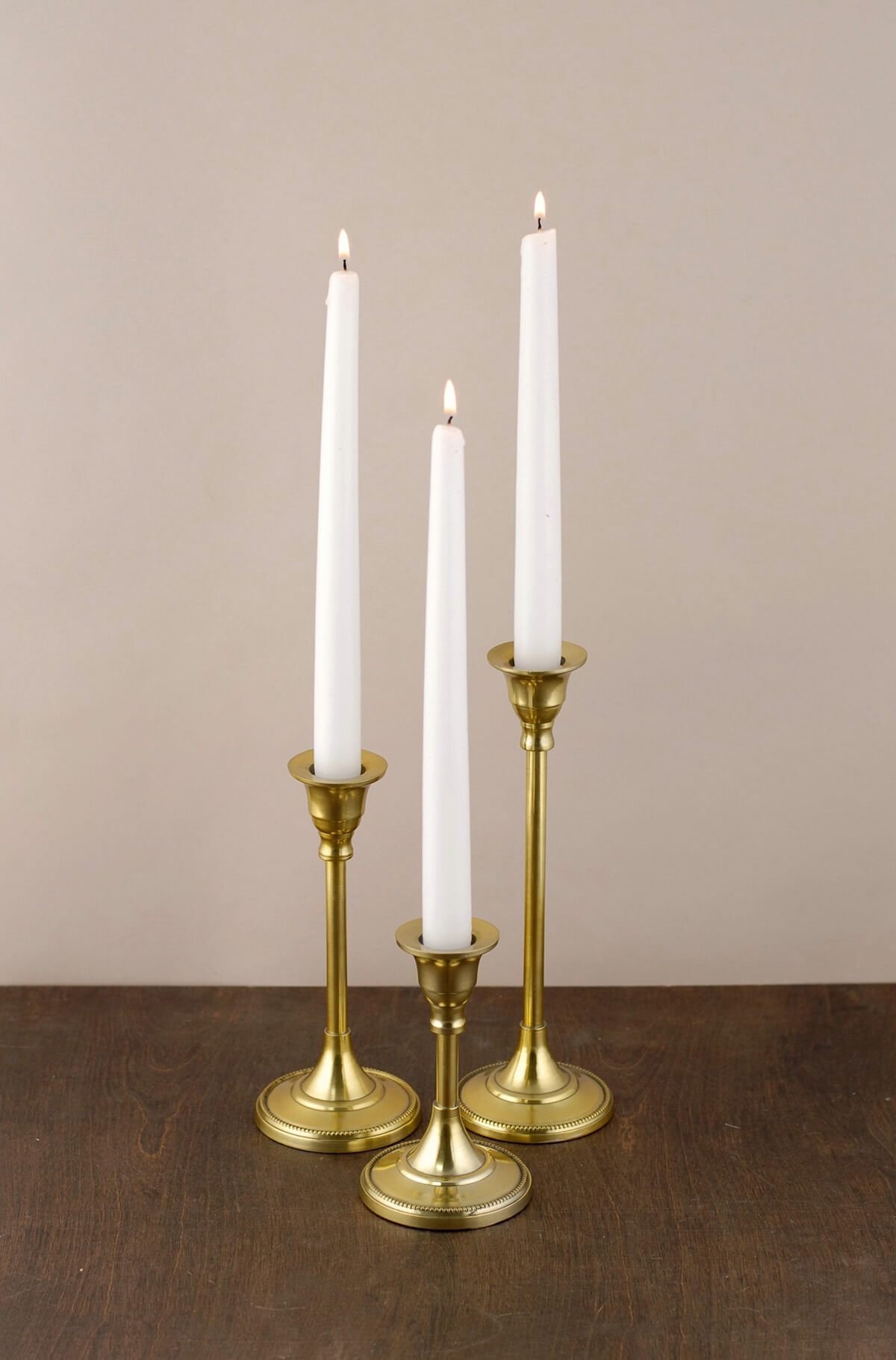 Taper Candle Holder 7" Gold
