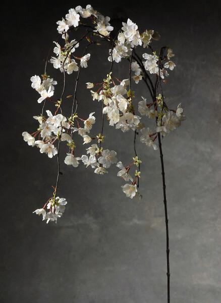 hanging cherry blossom branches white silk artificial 58