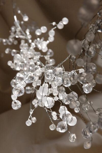 Wired Crystal Garland 42in
