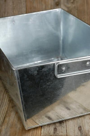 Galvanized  Rectangle Tub with 2  Handles 14x10 with Liner