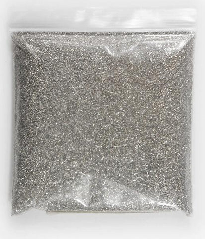 German Glass Glitter Silver 1 lb. Bag - Save-On-Crafts