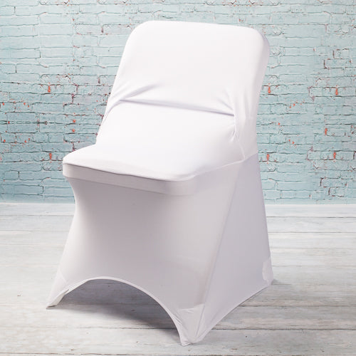 Richland White Spandex Folding Chair Cover - Save-On-Crafts