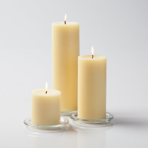 richland pillar candles 3 x3 3 x6 3 x9 ivory set of 3