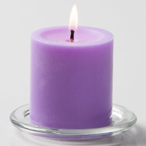Richland Pillar Candles 3"x3" Lavender Set of 24