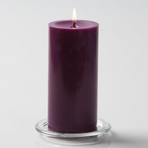Richland Pillar Candles 3"x6" Purple Set of 24