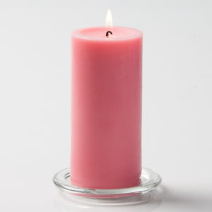 Richland Pillar Candles 3"x6" Pink Set of 24
