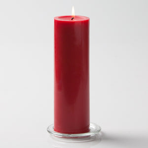 Richland Pillar Candles 3"x9" Red Set of 6