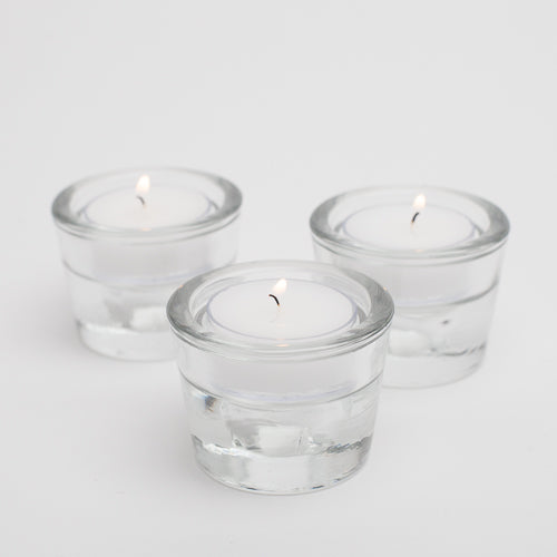 richland multi use tealight and taper holder clear set of 12