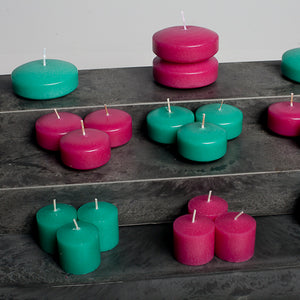 richland votive candles unscented hot pink 10 hour set of 12