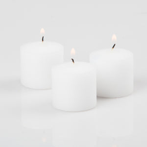 Richland Votive Candles Unscented White 10 Hour Set of 12
