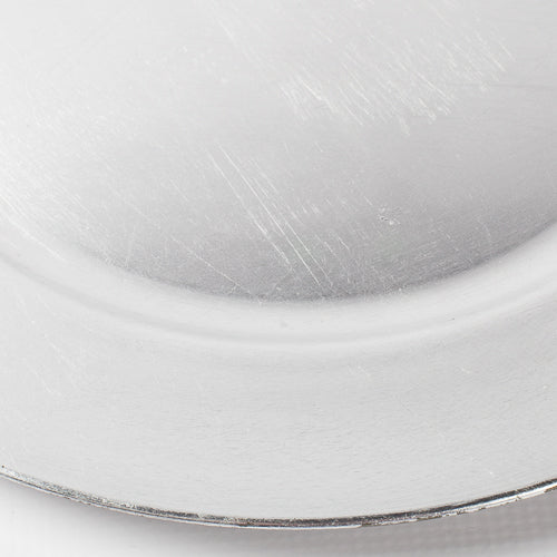 Richland Plain Charger Plate 13" Silver Set of 12