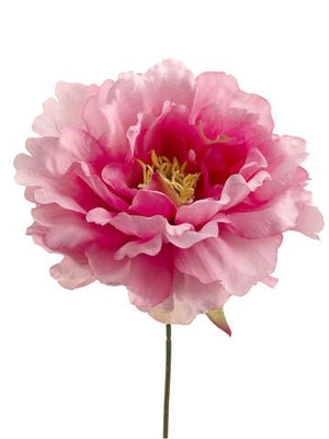 Pink Silk Peony (6" wide) Flower Heads (Bouquet of 24)