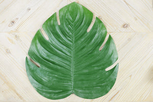monstera leaf placemat