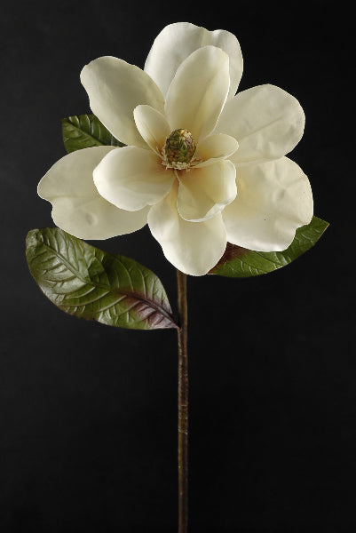 Deluxe White Silk Magnolias 34"