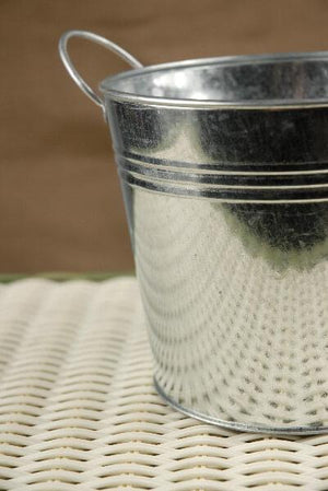 galvanized metal pail with liner 5 5in