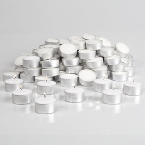 Richland Extended Burn Tealight Candles White Unscented Set of 400